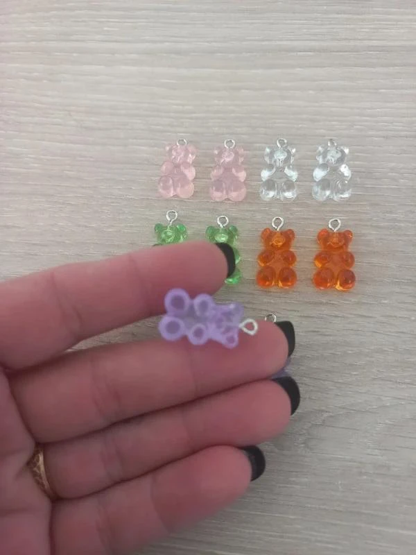 Lot De Pendentifs "Ourson" En Résine – photo 2
